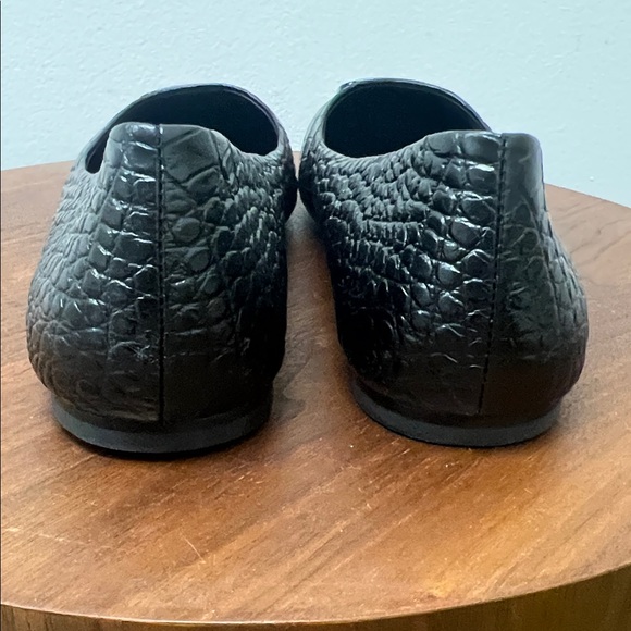Tory Burch Black Embossed Loafers - Picture 4 of 5